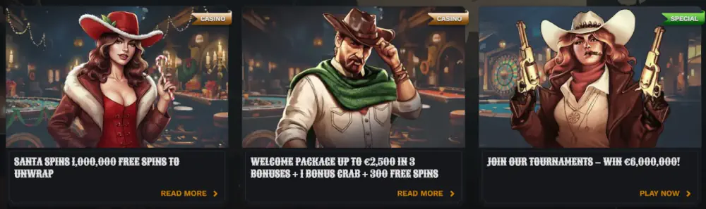 Wildsino tervetulobonuspaketti ja Santa Spins -kampanjatarjoukset